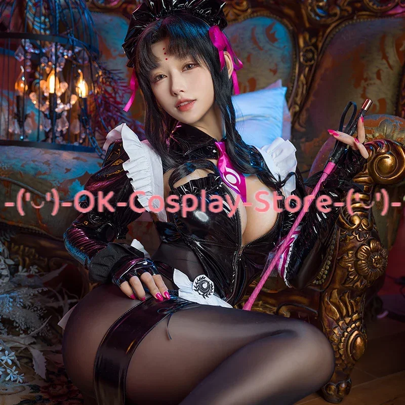 Game FGO Sessyoin Kiara Cosplay Costume Women Sexy Maid Dress Party Role Play Clothing Halloween Carnival Uniforms Custom Made