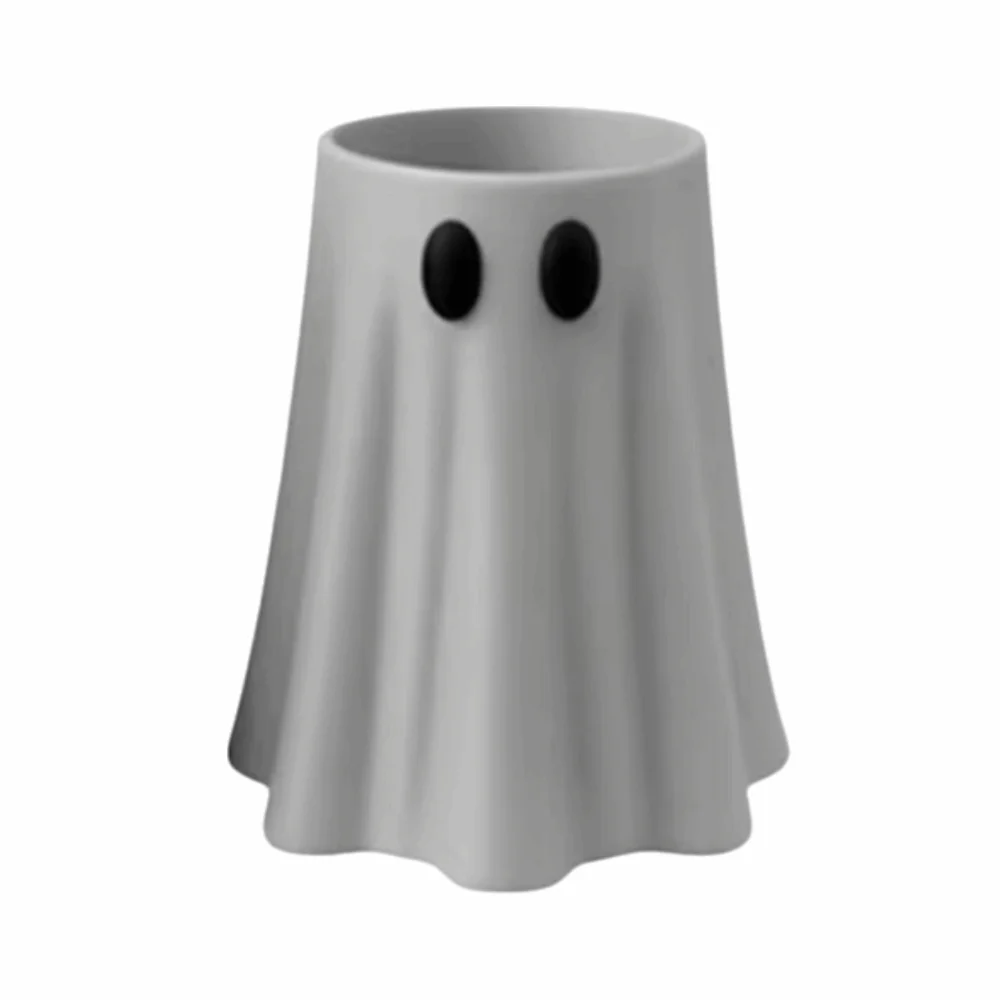 3D Printed Halloween Ghost Can Sleeve 8/12/16 Oz Spooky Shaped Halloween Ghost Can Holder Reusable Insulated Beer Can Stand