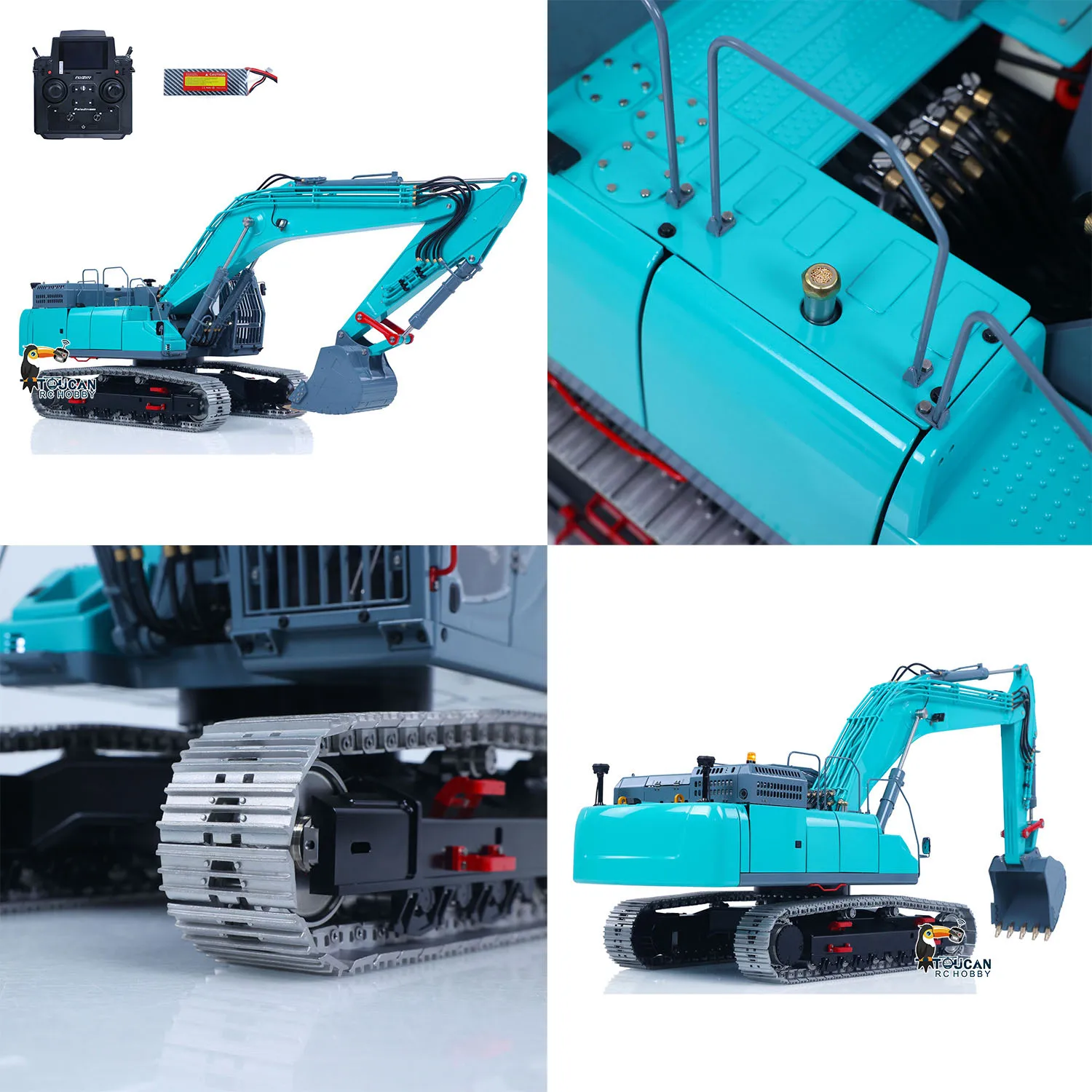 

Радиоуправляемая модель гидравлического экскаватора LESU SK500LC 1/14, 6-канальный, с ЧПУ, металлическим корпусом, светом и функцией управления клапанами, для строительных работ