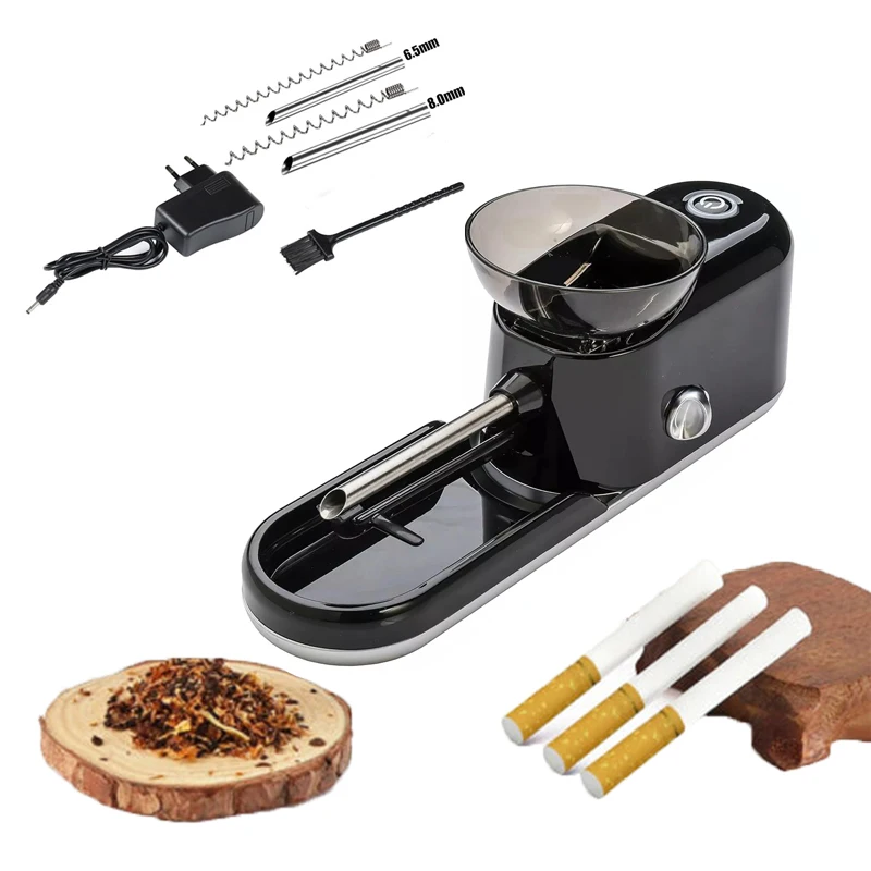 

6.5/8mm Herb Roller Maker Electric Automatic Adjustable Injection Machine for King/Regular Cigarette Rolling Smoking Accessories