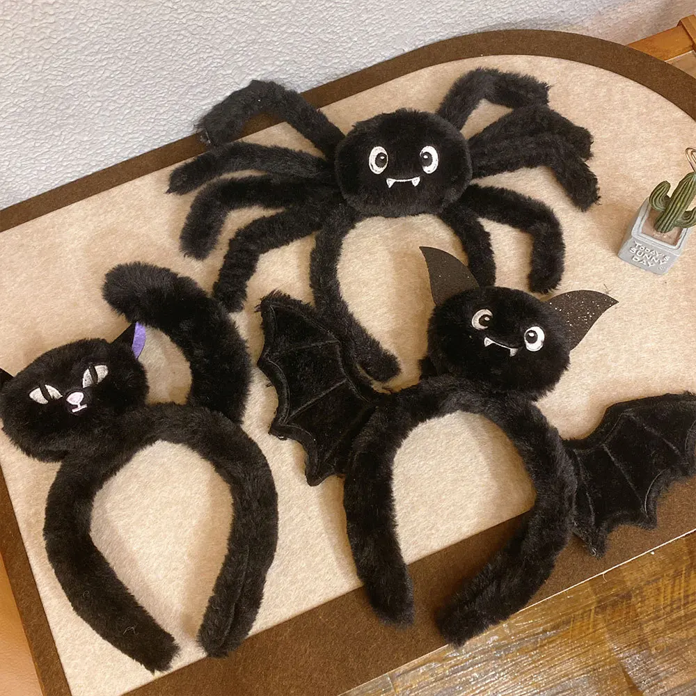 Halloween Funny Headgear Pumpkin Three-dimensional Spider Headband Event Party Cos Headband Party Dress Up Haircard Girl