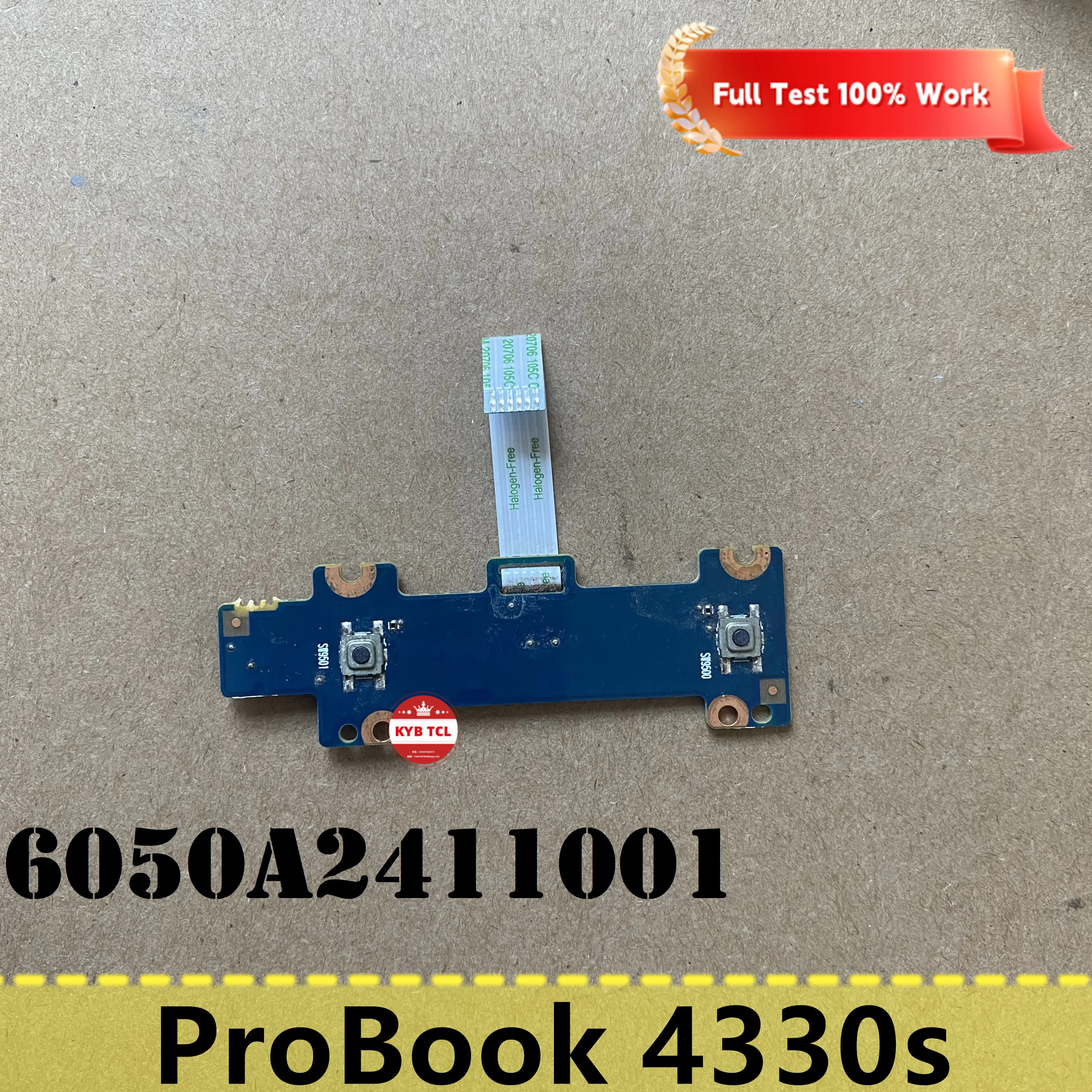 For HP ProBook 4330s Laptop Power Button with Flex Cable Or Touchpad Buttons + Cable 6050A2411201 6050A2411101 6050A2411001