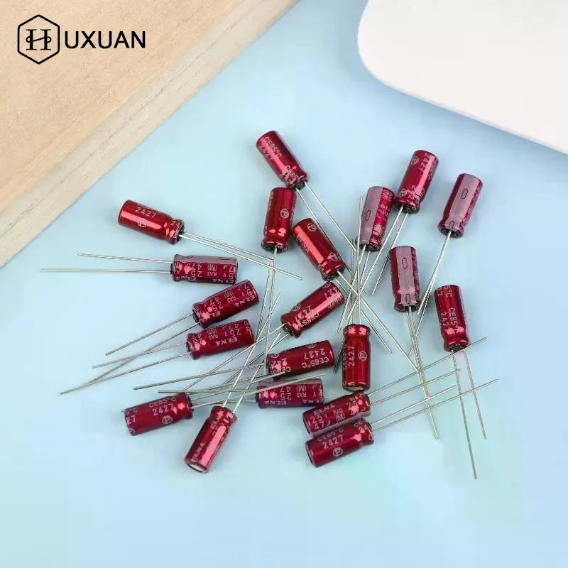【New】10/30/50Pcs ELNA 25V47UF SILMIC II Series 5x11mm CE85°C Fever Audio Electrolytic Capacitor 25V47UF Copper Pin Capacitors
