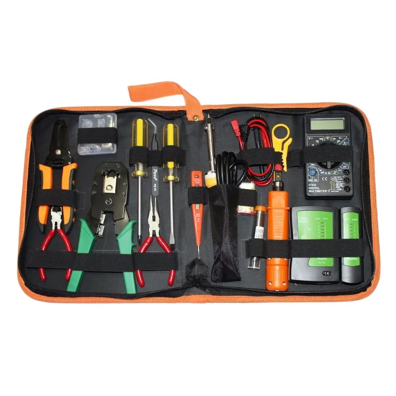 Ethernet Cable Networking Toolkit LAN telecom installation electrical Crimping rj45 Network Tool Kit