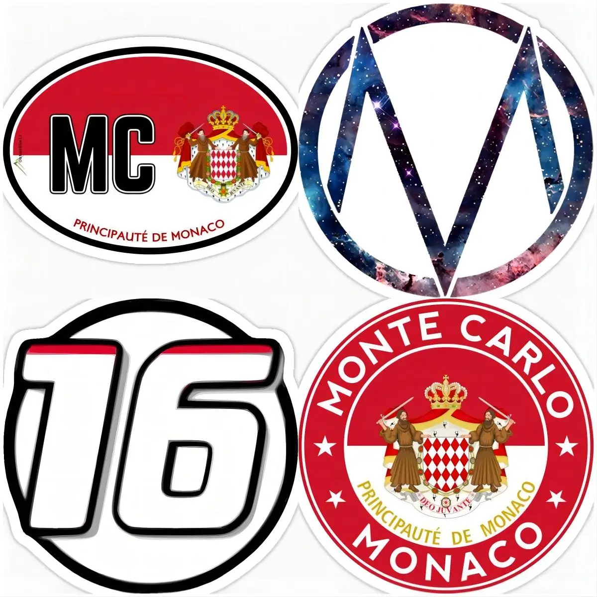 Monaco Garbage Stamp Car Bumper Sticker Decal Car and Accessories Interior Decoration Accesories Tuning