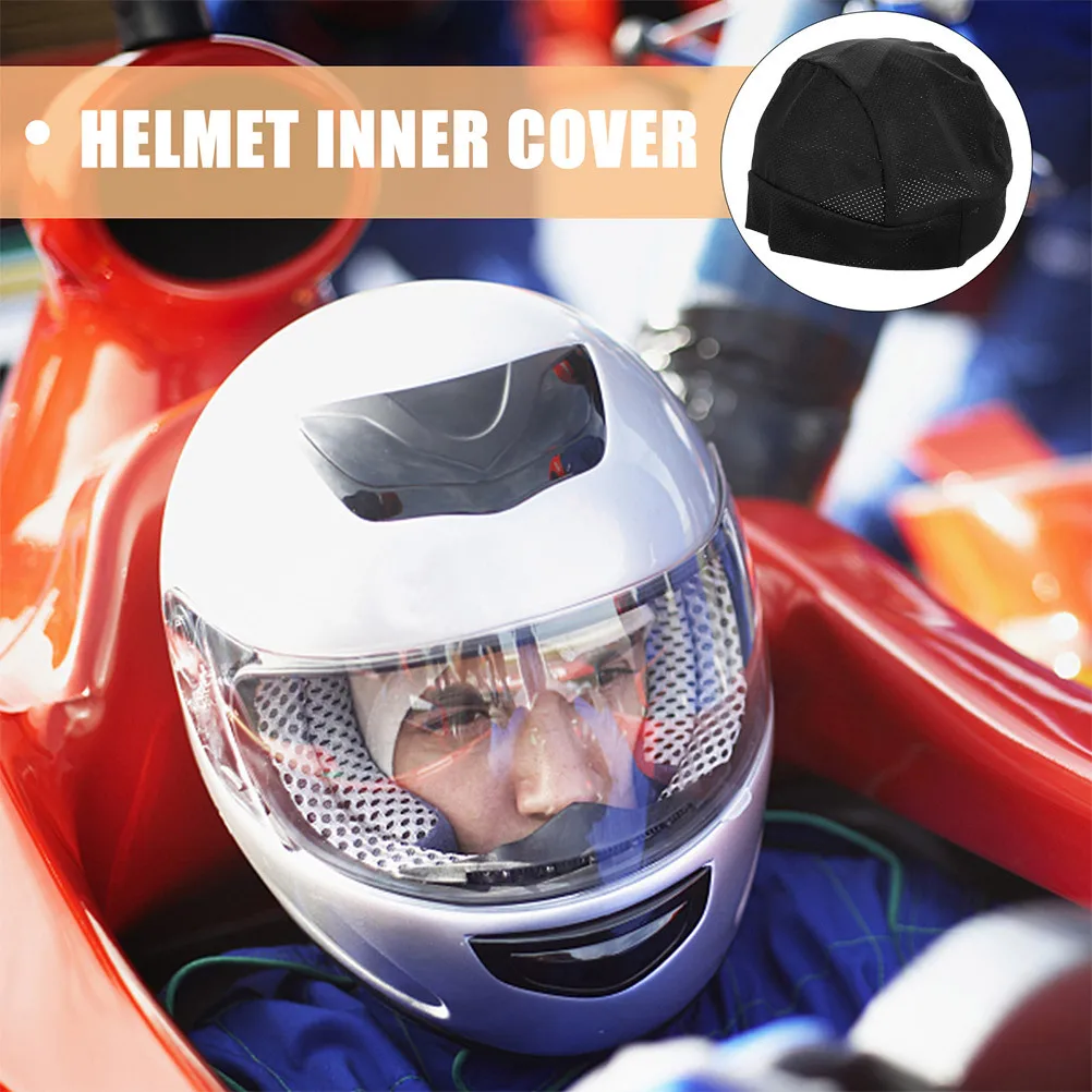 

2Pcs Breathable Lightweight Liner Elastic Skull Hat Inner Cover Uv Proof for Motorcycle Bike Outdoor Sports