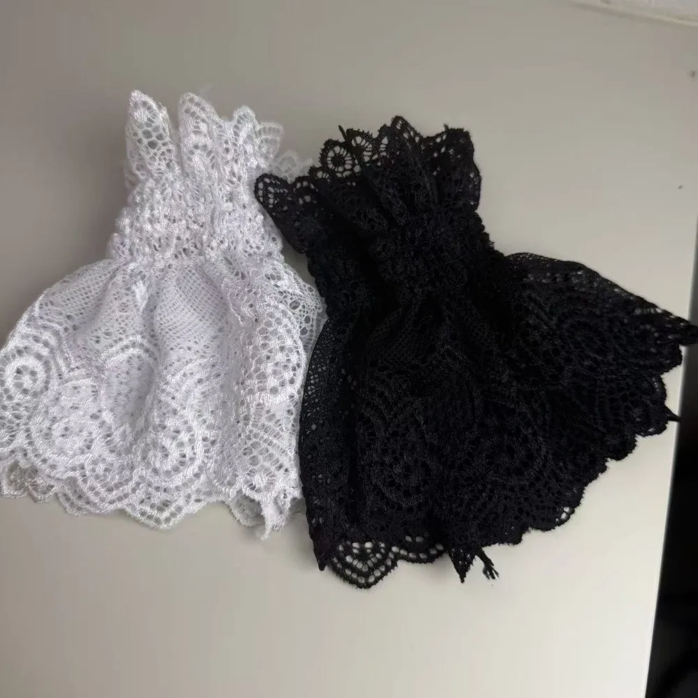 Vintage Ruffles Pleated Detachable Cuffs Ruched White Fake Flared Sleeves Hand Wrist Cuffs False Cuffs Wedding Decor