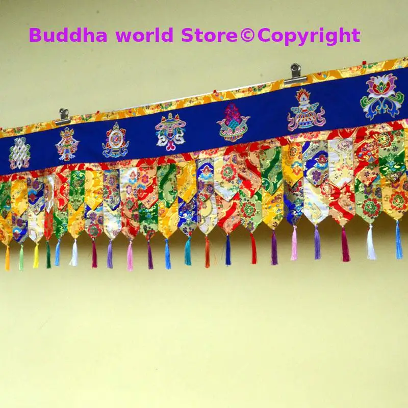 2025  long Wholesale Buddhist supply Buddhism HOME Temple buddha hall Wall enclosure Deco Enclosing Tapestry draperies curtain