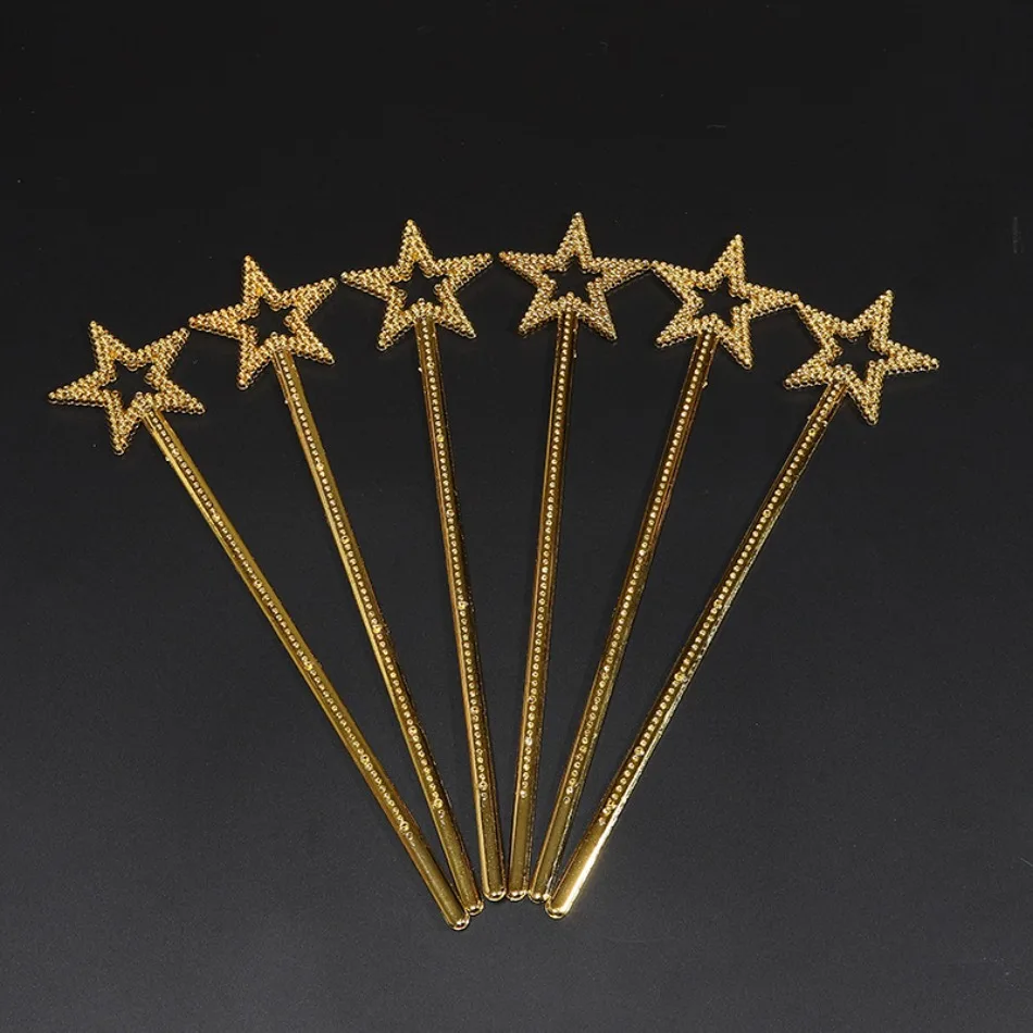 

6/12pcs Party Decor Star Sticks For Girls Costume Props Fairy Star Fairy Stick Girl Toys Fairy Prop Stick ﻿Princess Peach Magic