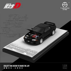 TimeMicro 1/64 Nissan Skyline GTR R32 Melanin version alloy mini car model