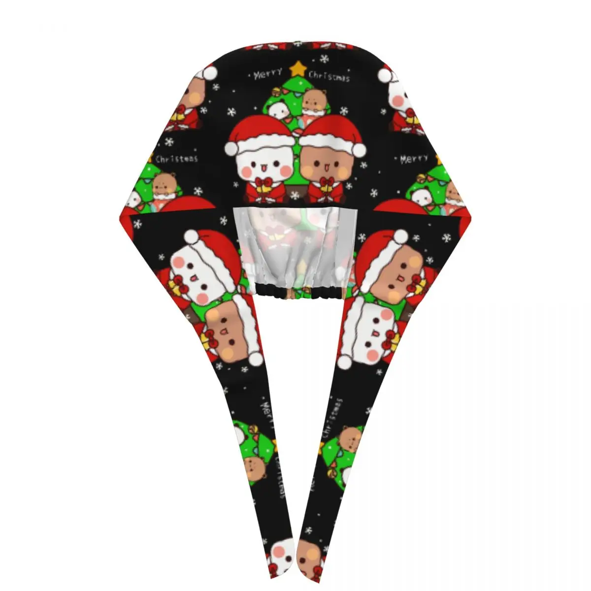 ナースハット Dudu Bubu 女性と男性用のワーキングキャップ メリークリスマス カジュアル ロングヘア スクラブキャップ 快適な医療用キャップ