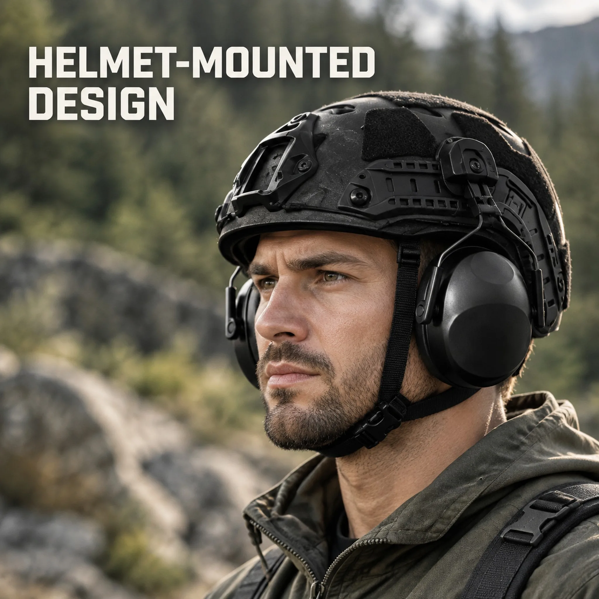 Anti-Noise Headset Ear Plugs Tactical Shooting Hunting Ear Defenders Fast Helmet Mounted EarMuff Hearing Protection Earphone