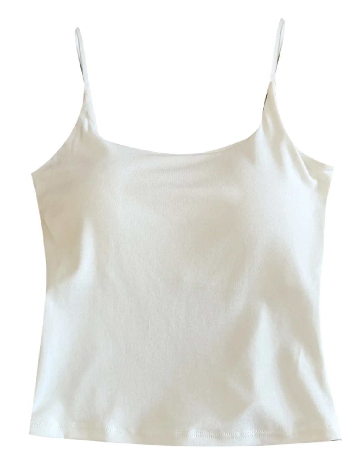 Csola sem mangas com decote em U de cor pura, top f sexy para usar por baixo, primavera 2025, estilo coreano, colet...