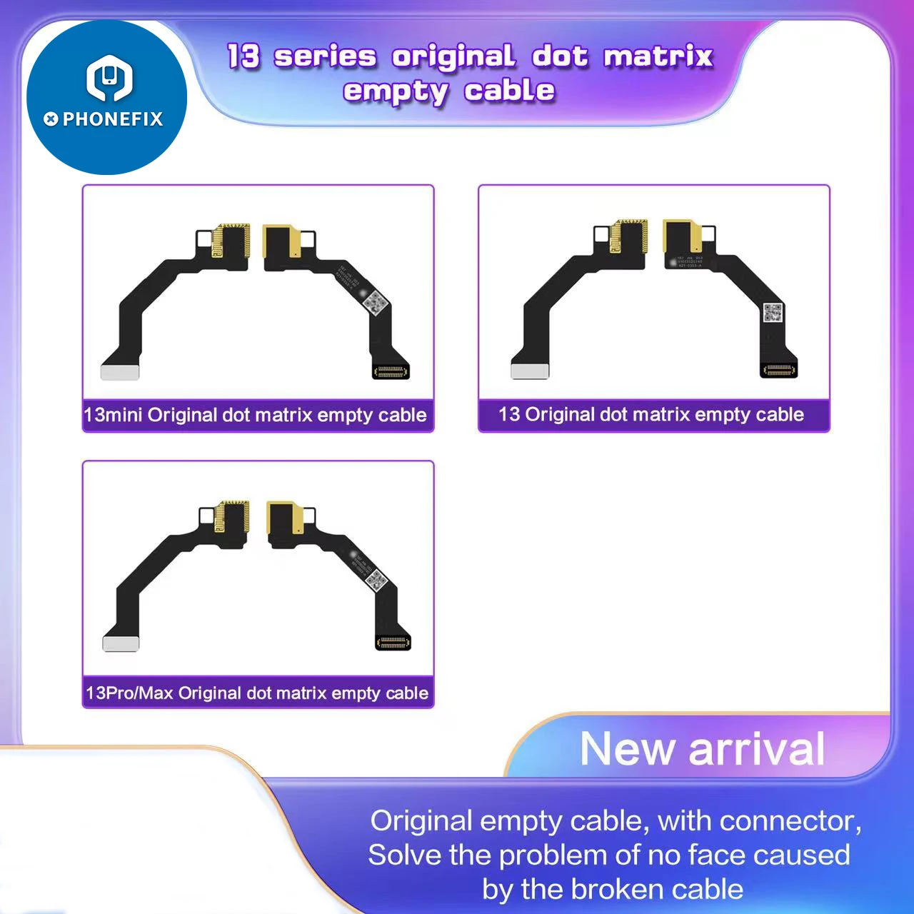 I2C infrarossi Dot Matrix FPC Flex cavo vuoto per iPhone iPhone 13/13mini/13Pro Max Dot proiettore Face ID riparazione cavo di prolunga
