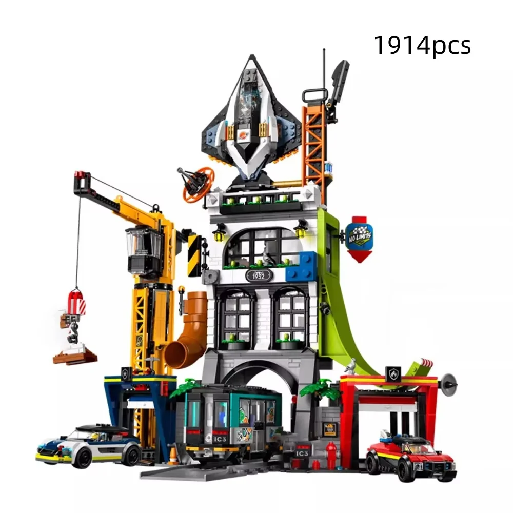 

2026 Integrated Command Center Modern City Model Assembly Building Block Set Boys and Girls Toys Birthday Christmas Gifts