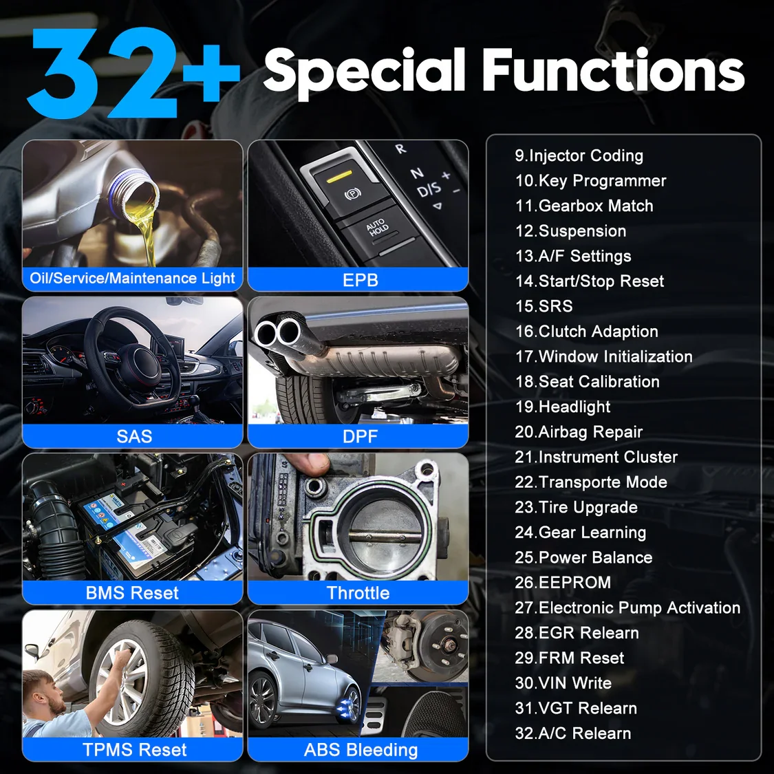 Picture 7: 2025 XTOOL X100 PADS V2.0 Car Key Programmer IMMO Programming All Key Lost All System Diagnostic Tools 32 Reset Fcuntions