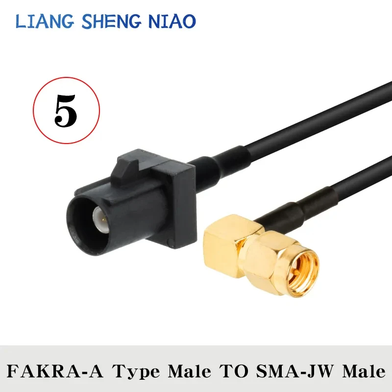 RG174 Coax Cable line FAKRA A TYPE TO SMA Male Female Coaxial cable Connector RF Crimp for Cable GPS Antenna 3G universal A TYPE