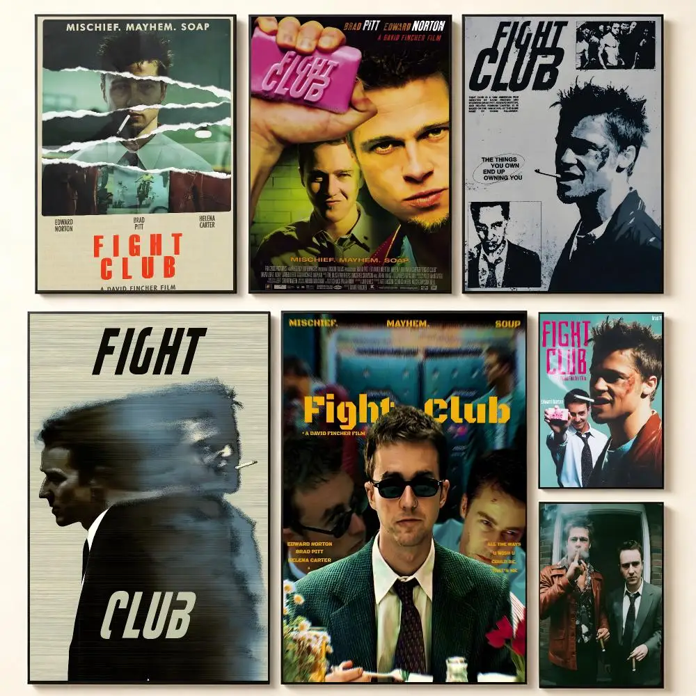 Movie Drama F-Fight Club Poster Contemporary Home Wall Ornaments & Stylish Indoor Accents