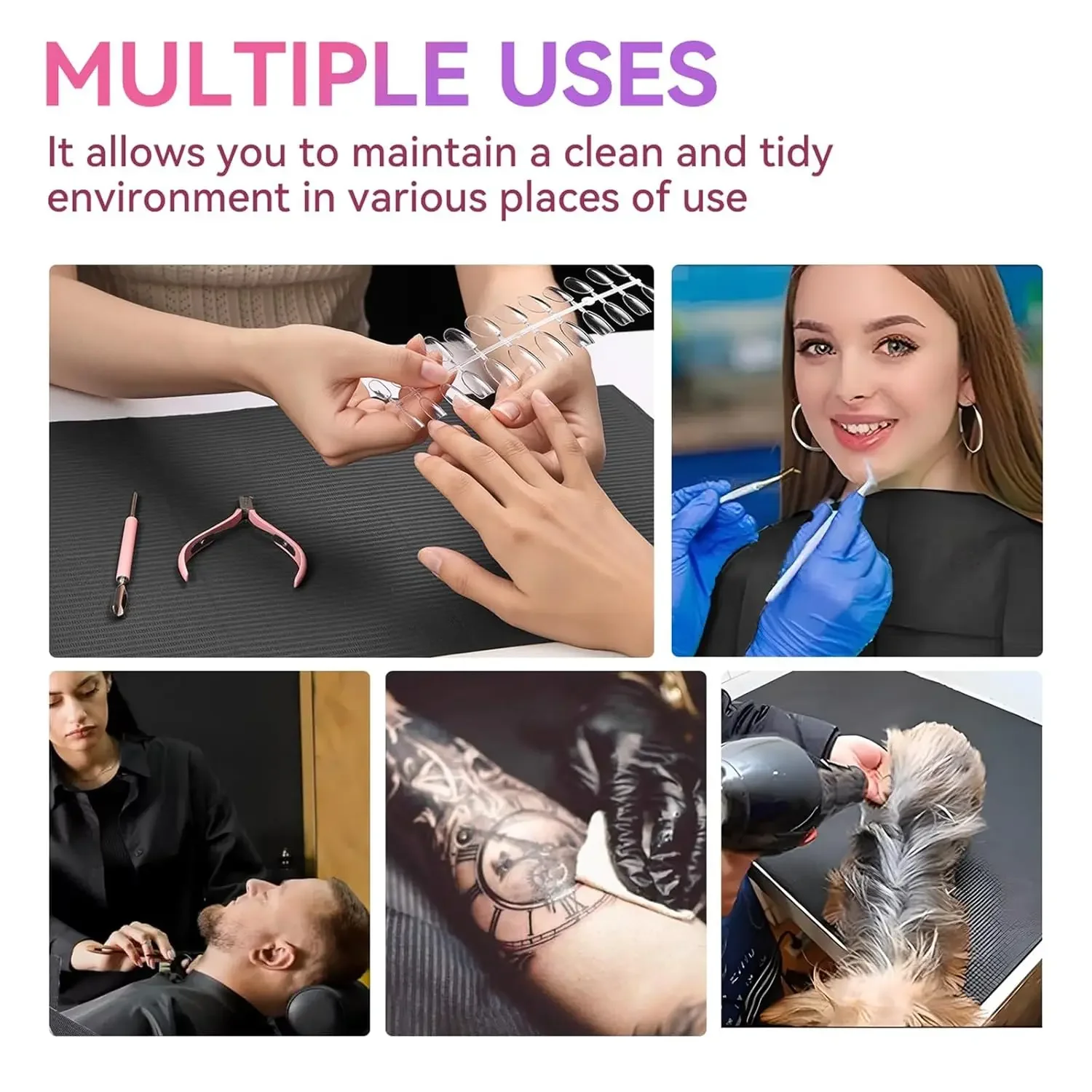 30/50/125/250 قطعة المتاح الوشم نظيفة الوسادة الأسود الوشم مريلة الجدول يغطي نظيفة المريض الأسنان المناديل لوازم