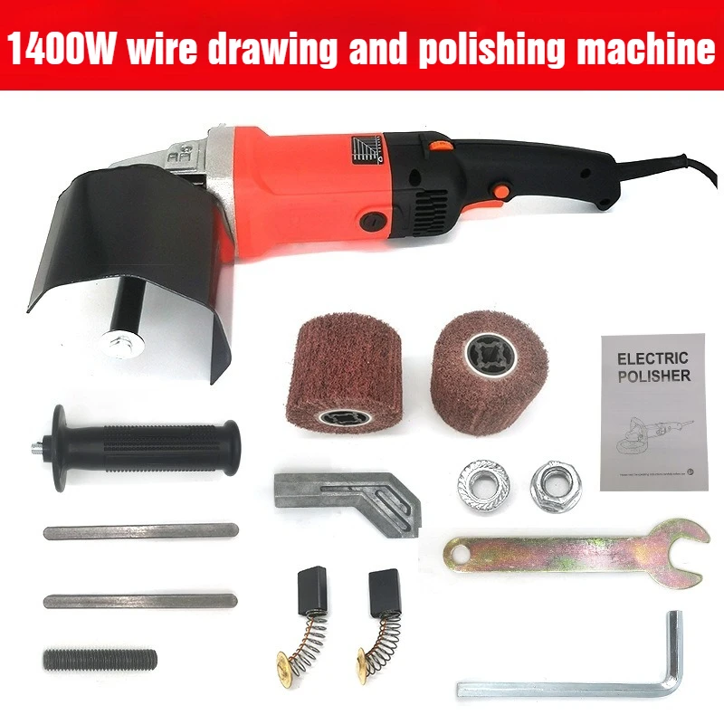 1400W Burnishing Polishing Machine Variable Speed Surface Conditioning Tool 6Speed Electric Metal Burnishing Machine Wood Steel