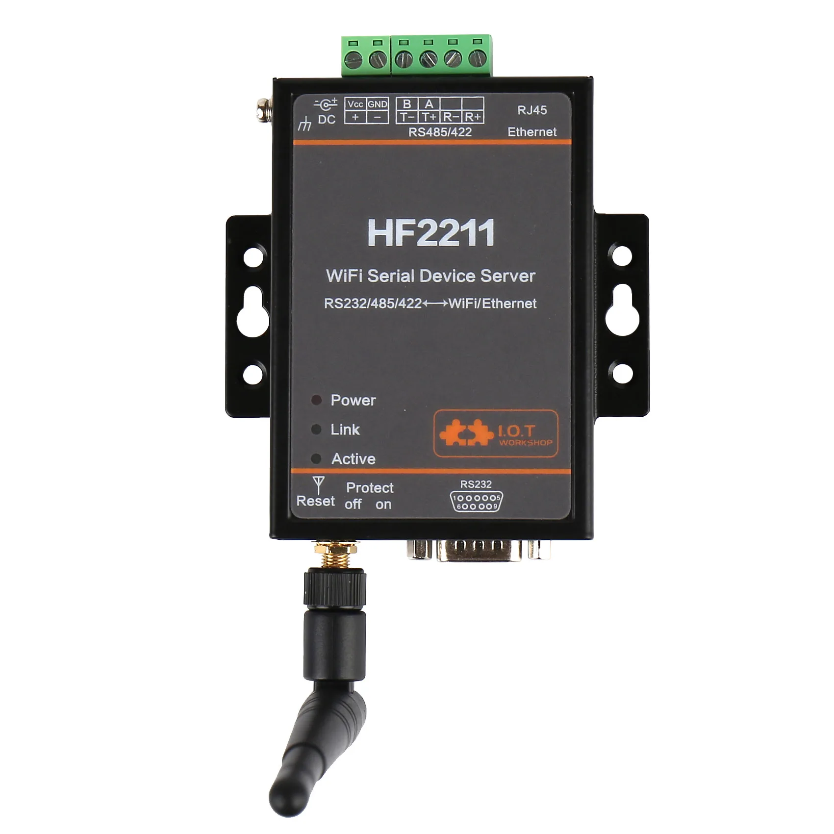 

HF2211 Serial to WiFi RS232/RS485/RS422 to WiFi/Ethernet Converter Module for Industrial Automation Data Transmission HF2211A