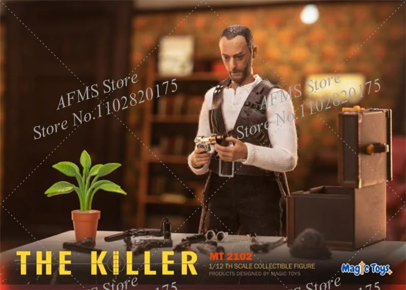 Magic Toys MT2102 1/12 Scale Collectible Dolls Italian Professional Killer Leon Jean Reno Full Set 6\