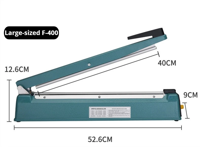 200/300/400mm Handbediende Sluitmachine Desserts Voedsel Commerciële Geschenken Verpakking van Vloeistoffen Plastic Afdichting Krimpkousfolie