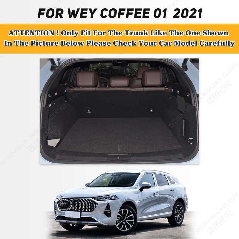 High Quality Leather Car Trunk Mat For WEY Coffee 01 2021 Custom Car Accessories Auto Interior Decoration