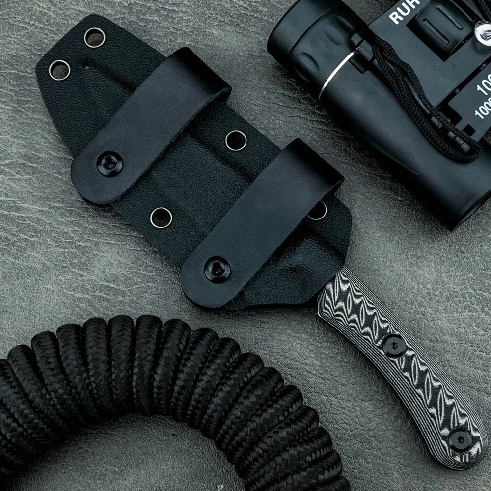 

Outdoor Adventure Travel Fishing Multi-fuctional Tool High-hardness Tactical Combat Hunting EDC Fixed Blade Knife with K Sheath