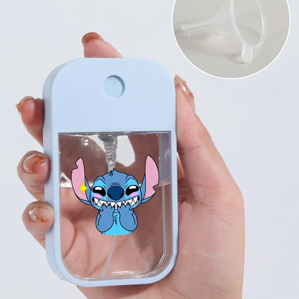 Stitch Cartoon Spray Bottle Portable Travel Dispensing Bottles Alcohol Press Empty Bottle Hydrating Fine Spray Vase Flask Gift