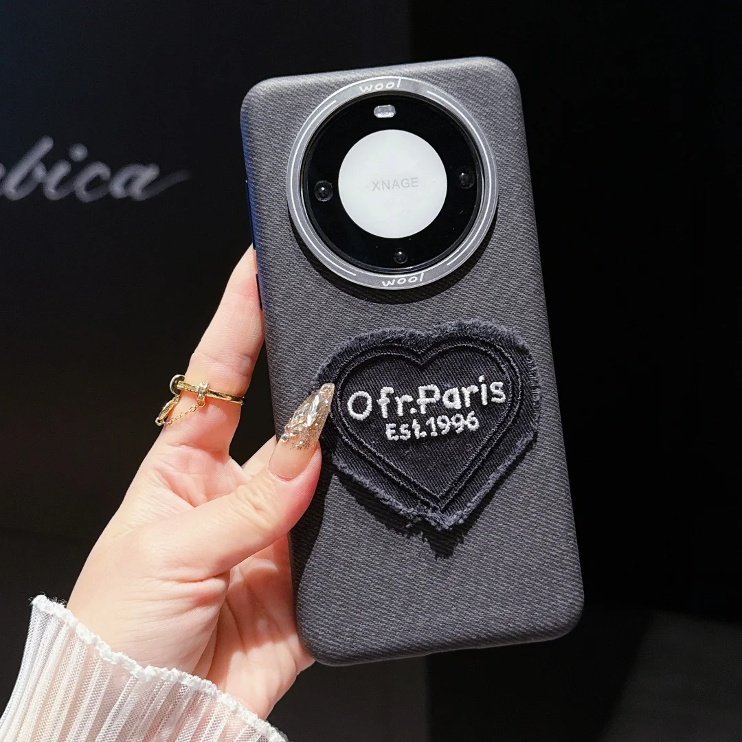 

Для Huawei Mate 70 Pro защитный кожаный чехол с текстурой Love Protector Magsafe чехол для мобильного телефона пластиковый чехол