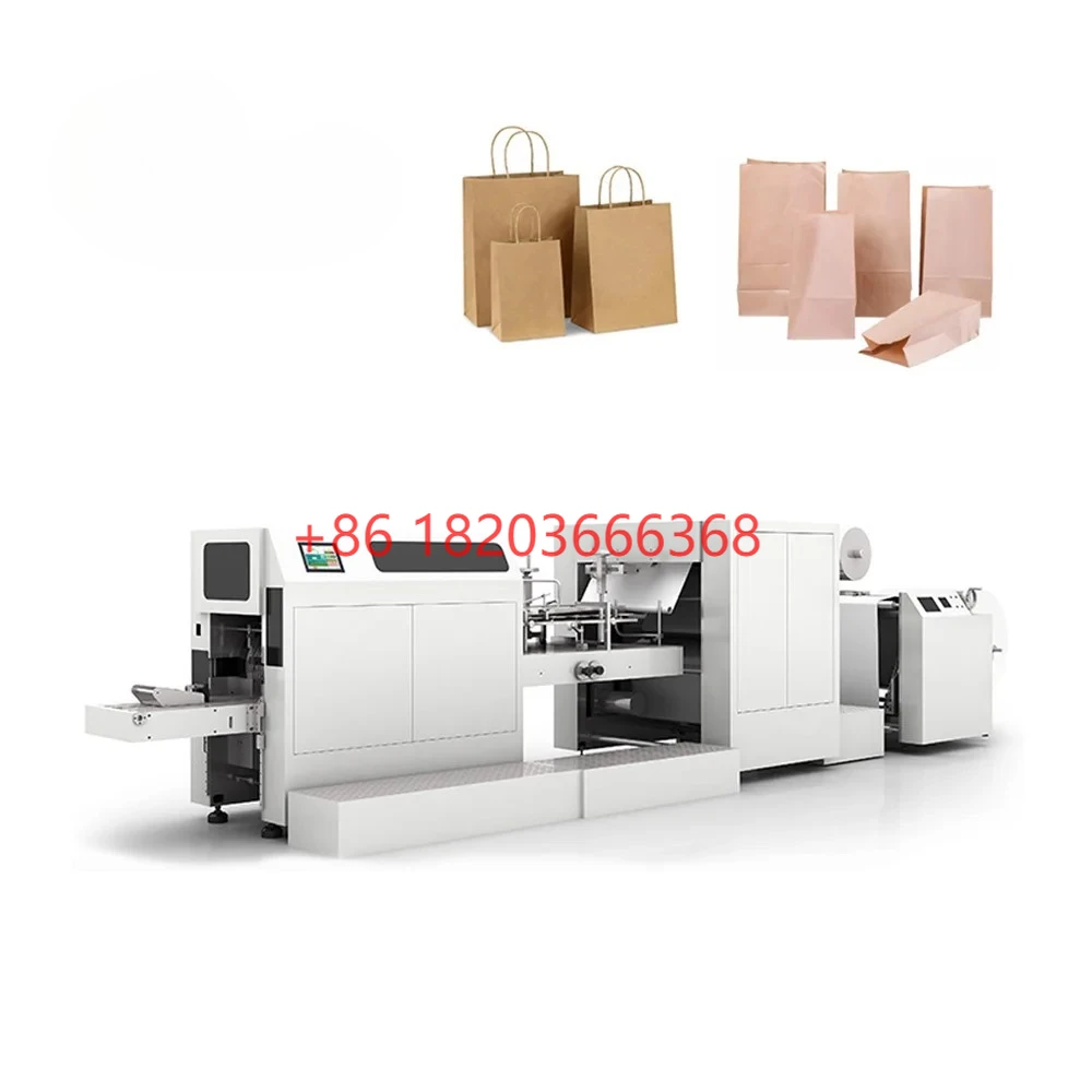 YG Customized 400 Pcs/min Low Cost Automatic Craft Paper Bag Making Machine For Paper Bag Shopping With Touch Screen Interface