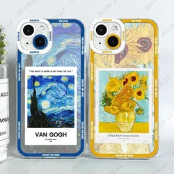 반 고흐 유화 전화 케이스 삼성 갤럭시 S10 S20 S21 S22 S23 S24 FE 플러스 울트라 노트 20 TPU 클리어 케이스