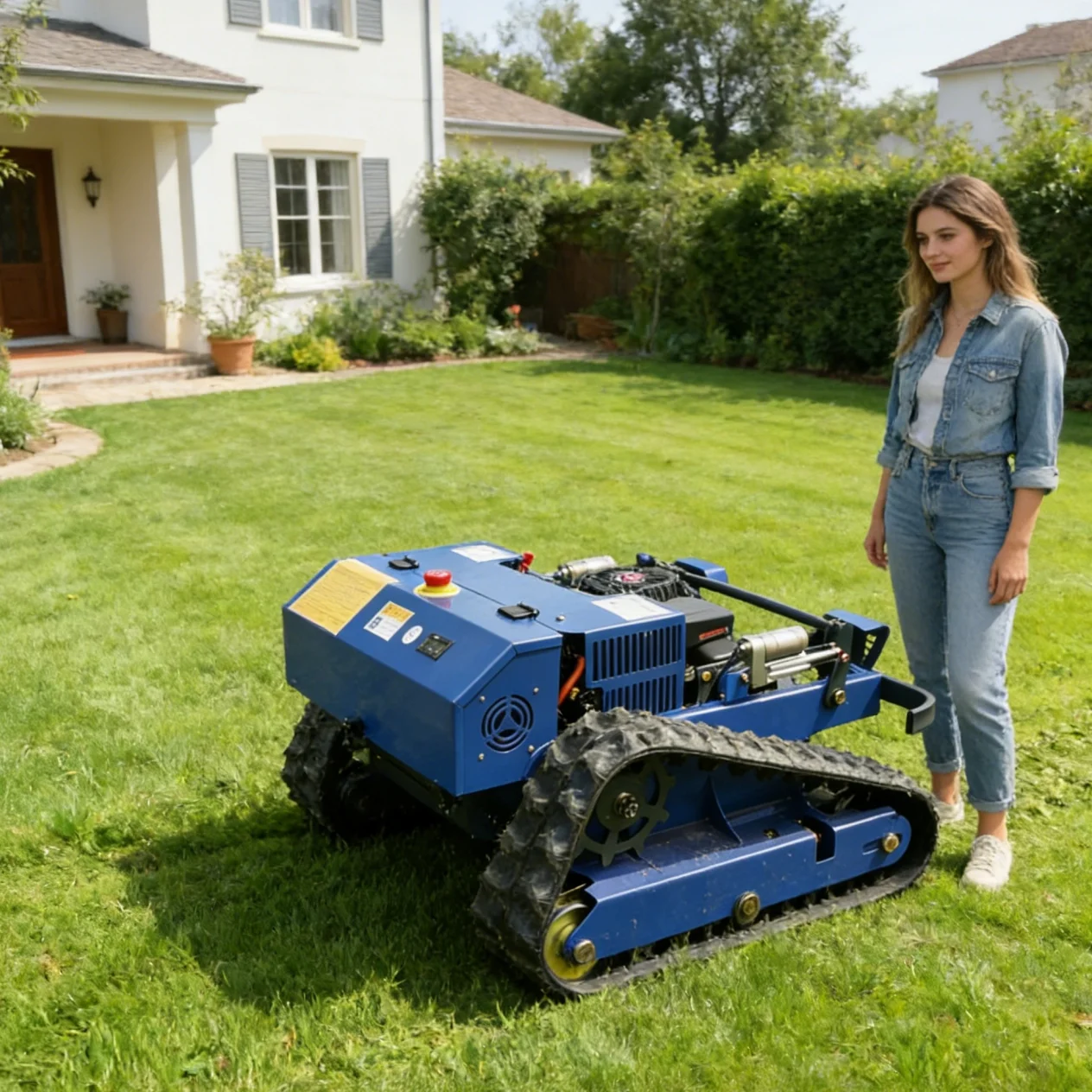 

Customized lawn mowers for sale Customized Manufacturer's Spot Engine Remote Control Lawn Mower Sold at Low Price