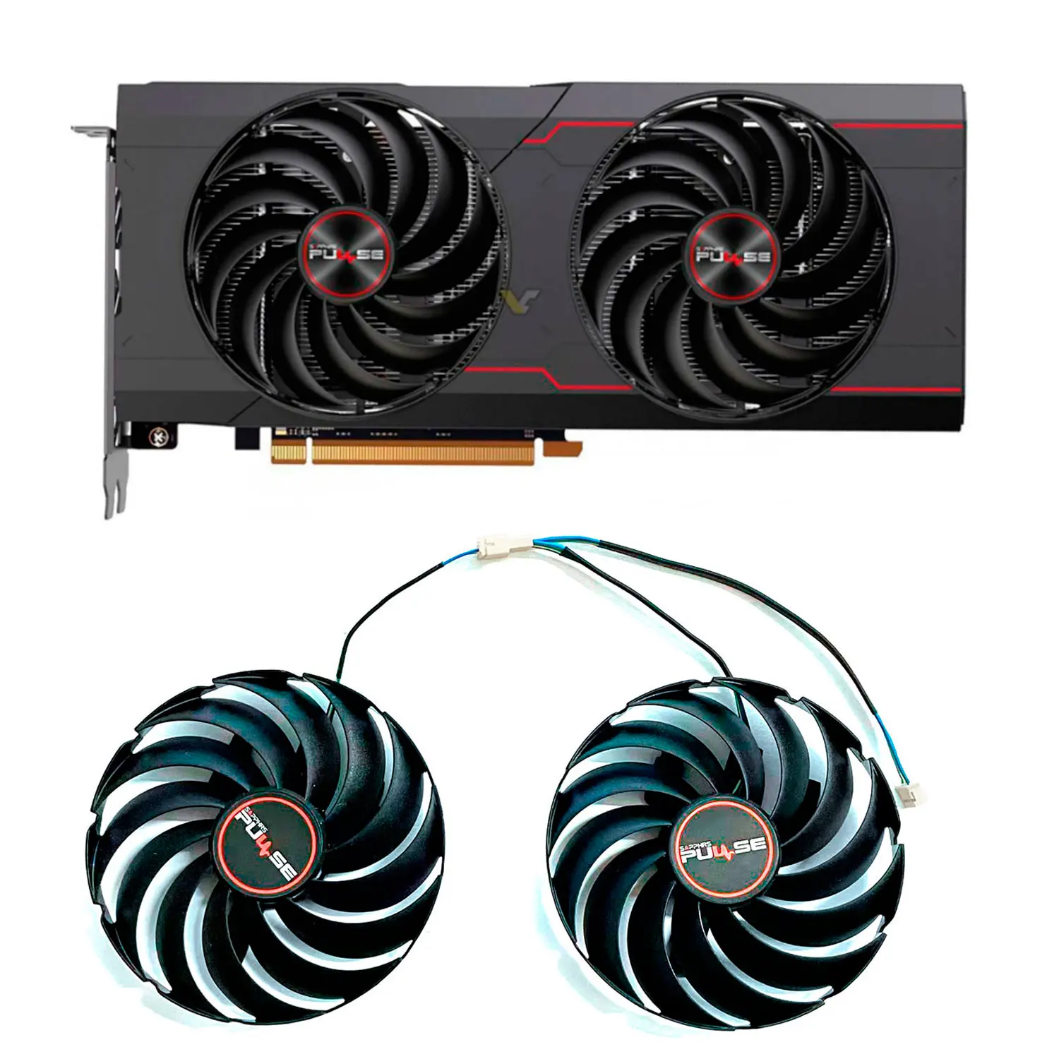 

New For SAPPHIRE Radeon RX6700 6700XT PULSE Graphics Card Replacement Fan FD10015M12D