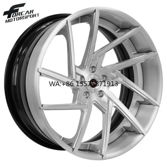 

Forcar Factory New High Quality Two-Piece Custom Simple Design T6061 Custom 16-24 Inch Alloy Forged Wheels Rims