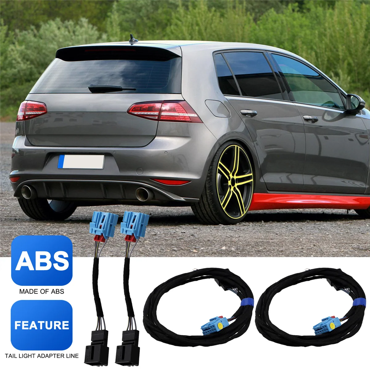 

Durable For VW Golf 7 Golf 7.5 Golf mk7 7.5 Flowing Tail Light Adapter