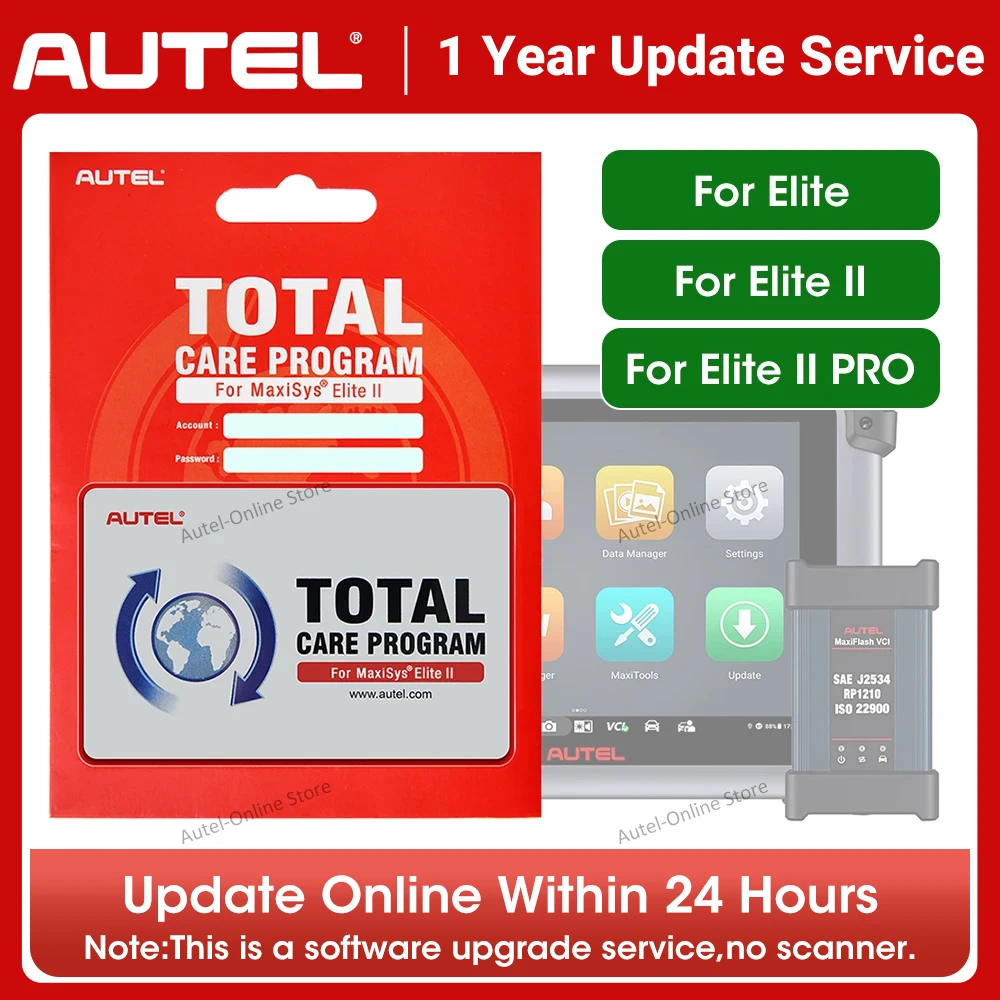 Autel One-Year Update Service Software Subscription Annual Subscription Online For Autel Elite, Elite II, Elite II PRO