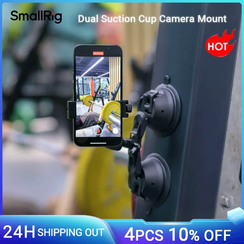 

SmallRig Suction Cup Mount for GoPro Lightweight Mount for Vlogging Mobile Phone Multi-Angle for Sony DLSR Windshield Shooting