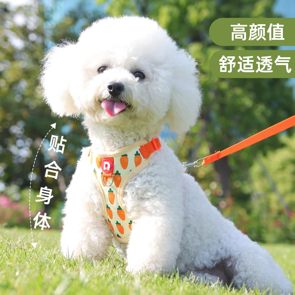 Pet Products New Dog Leash Walking Dog Leash Does Not Restrain Hands Adjustable High-value Pet Chest Strap