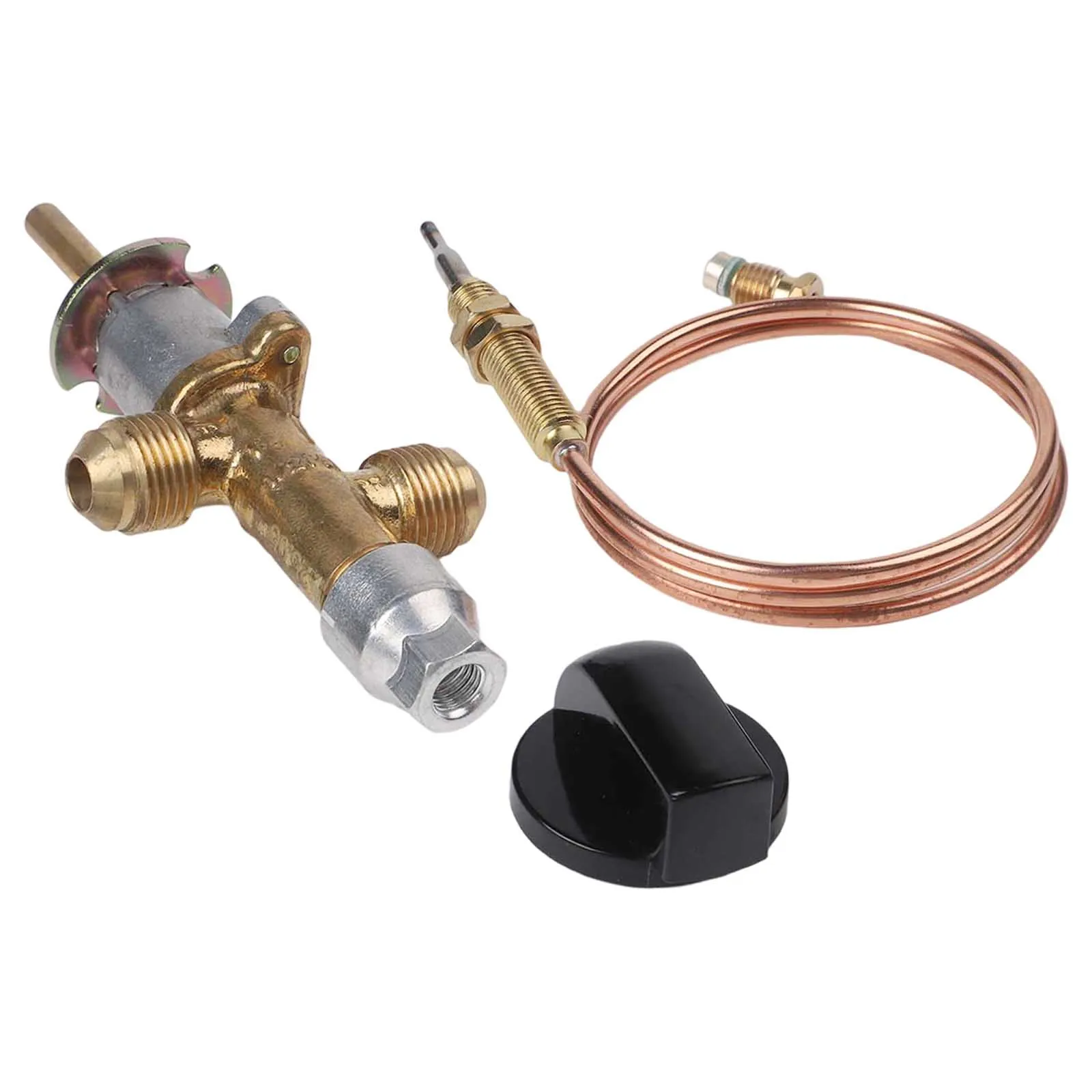 Fireplace Control Propane Control Valve Gold Black Control Valve Kit Versatile Application Thermocouple Included