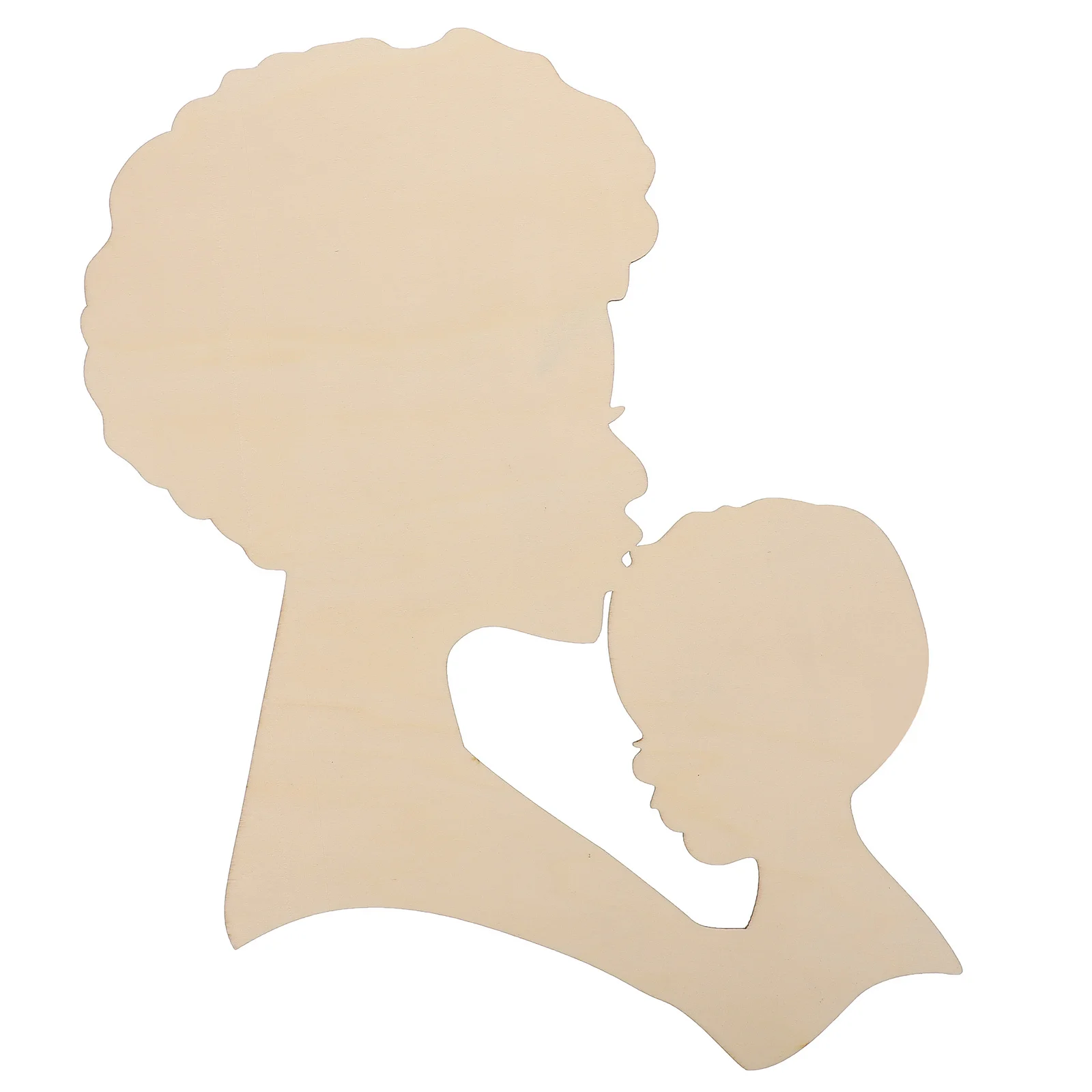 

Unfinished Wooden Chip Wreath Head Mold DIY Craft Painting Wood Carving Mother's Day Gift Decoration Graffiti Wooden Chip