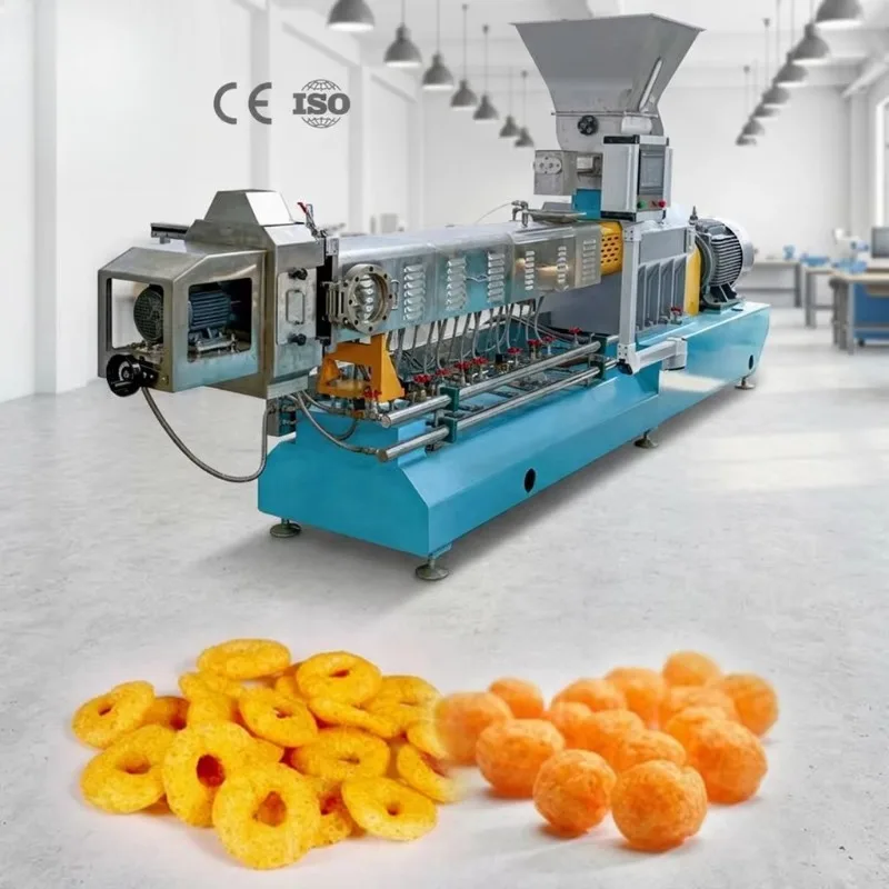 Best Quality Turnkey Twin Screw Quinoa Corn Puff Food Extruder Processing Line Automatic Puffed Snacks Making Machine Customized