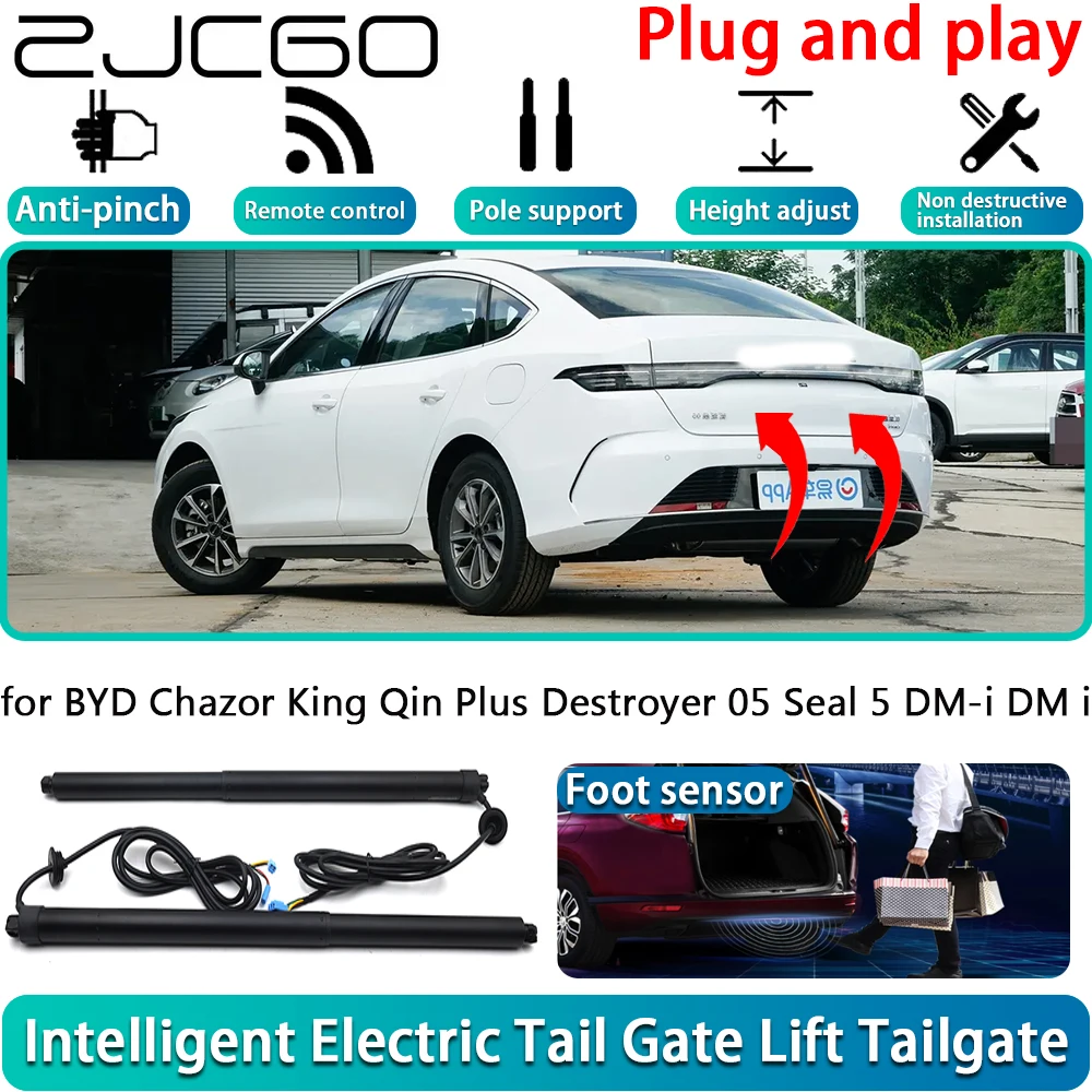 ل BYD Chazor King Qin Plus Destroyer 05 Seal 5 DM-i DM i تعمل بالطاقة الكهربائية الباب الخلفي قوة الباب الخلفي نظام الباب الخلفي التلقائي