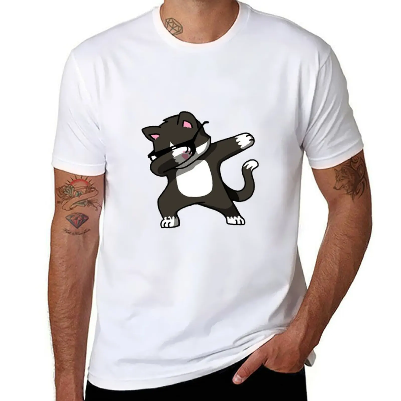 

slim men shirts for fit t humor funny for man dark t shirts man t shirts g T-Shirt dab Cat