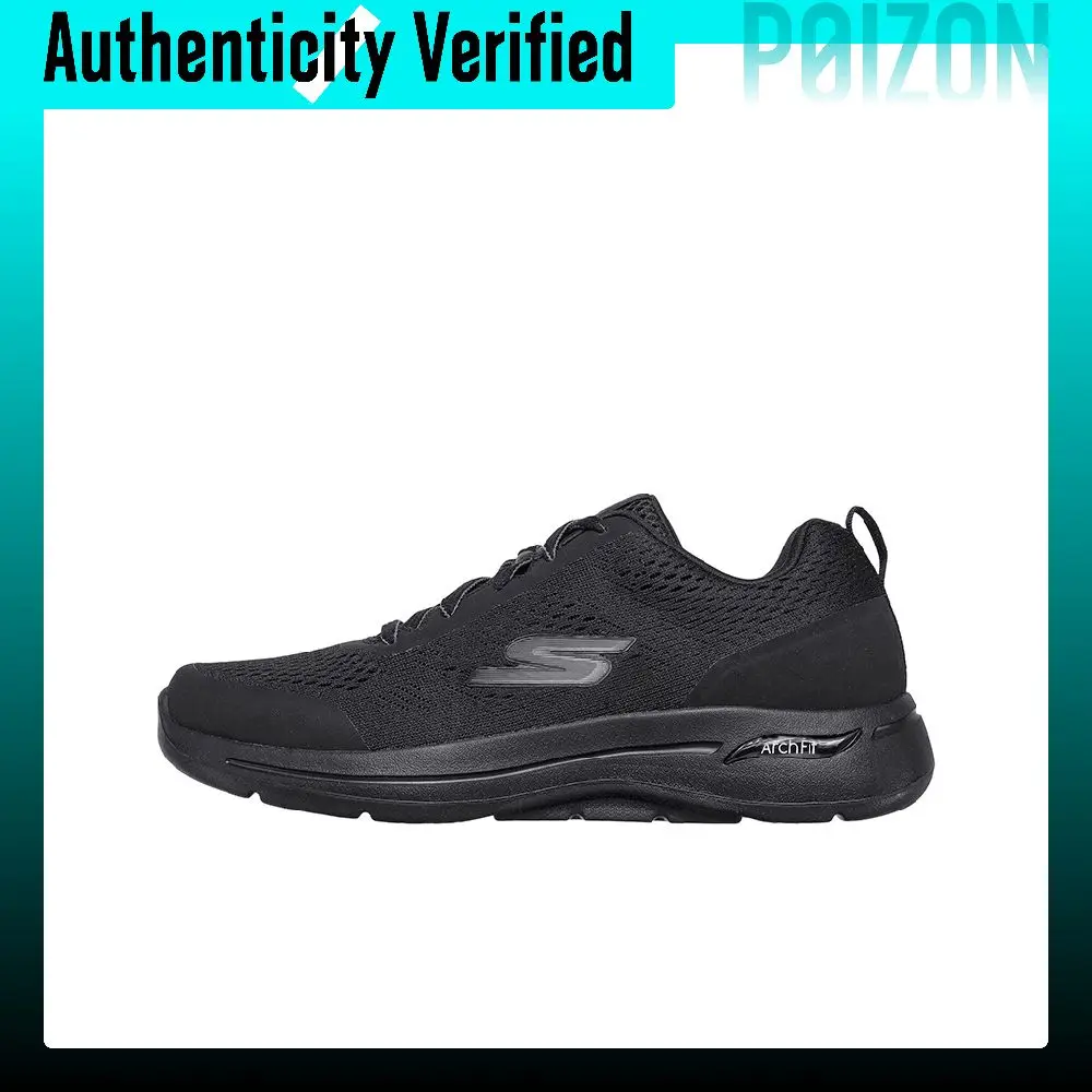 skechers-go-walk-arch-fit-running-shoes-men's-low-top-black-216116-bbk