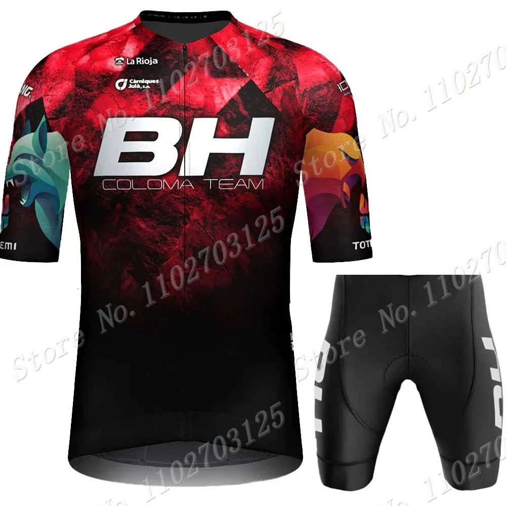 White BH Coloma Team 2024 Cycling Jersey Set Mens Short Sleeve Red Clothing Road Bike Shirts Suit Bicycle Bib Shorts MTB Maillot