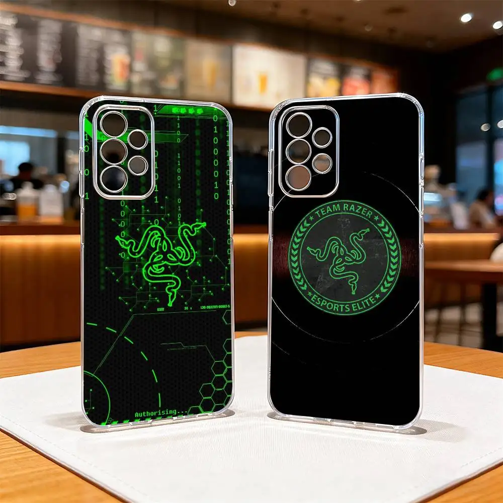 

RAZER-r Logo Game Snake Cartoon Phone Case For Samsung S25,S24,S21,S22,S23,S30,Ultra,S20,Plus,Fe Transparent Cover