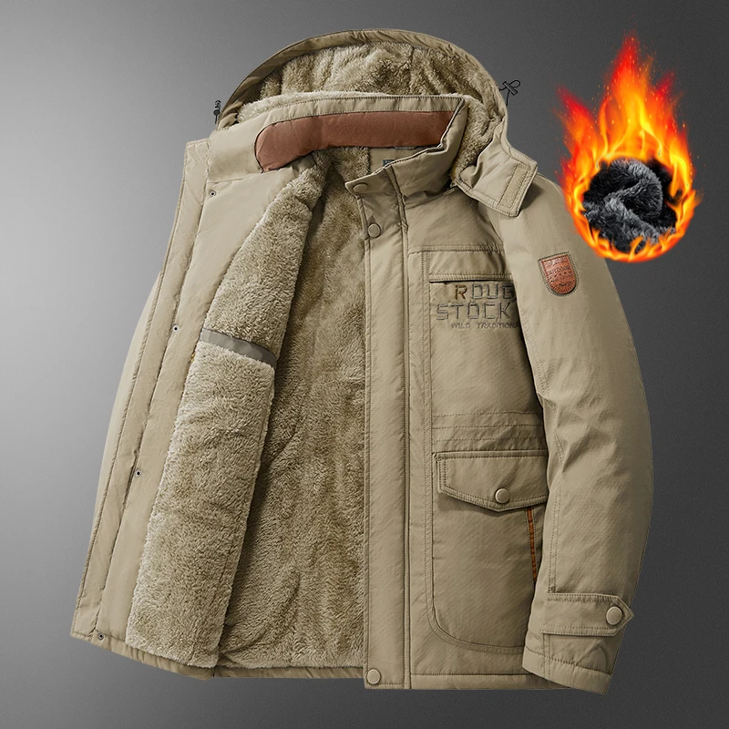 Winter Hot Sale Men Casual Parkas Thicken Warm Comfortable Male Clothes with Hood Solid Color Jackets Coats Fashion All-match