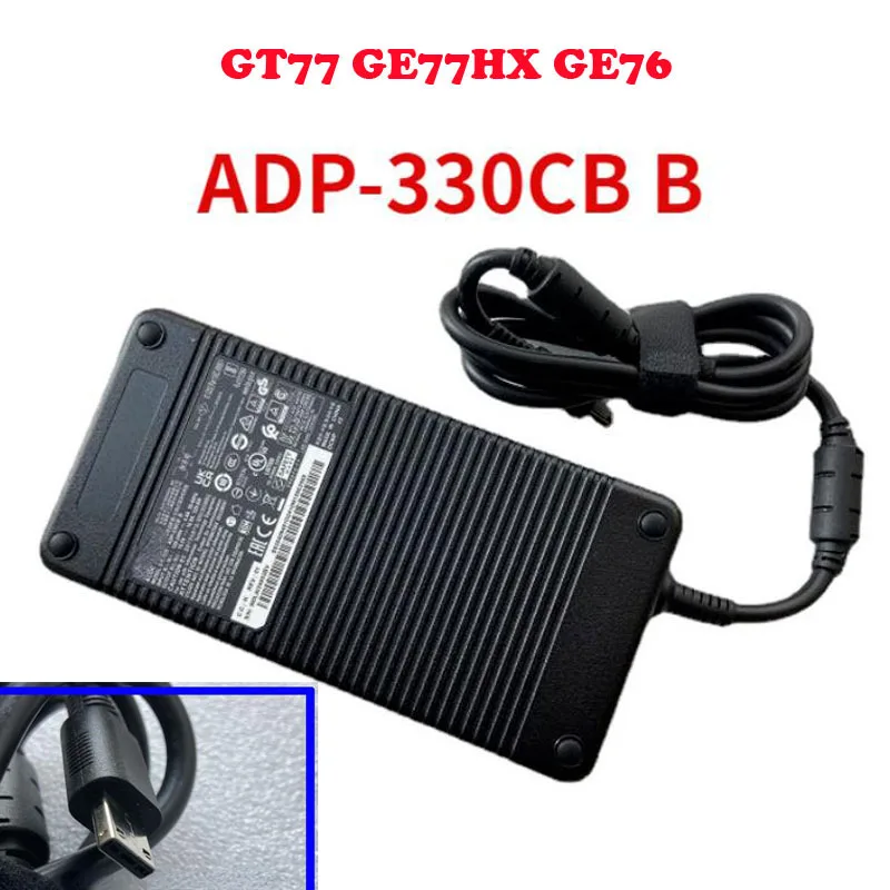 AC Adaptor For MSI GT77 MS-17Q1 Q2 GE76 GE77HX ADP-330CB B GT77 12UHS 12UGS GT77 HX-13V 13VI 13VH 4PIN 19.5V 16.9A 330W 329.6W